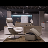 Trueliving Rest Grey Office Chair Executive H 41 x W 19 x D 20